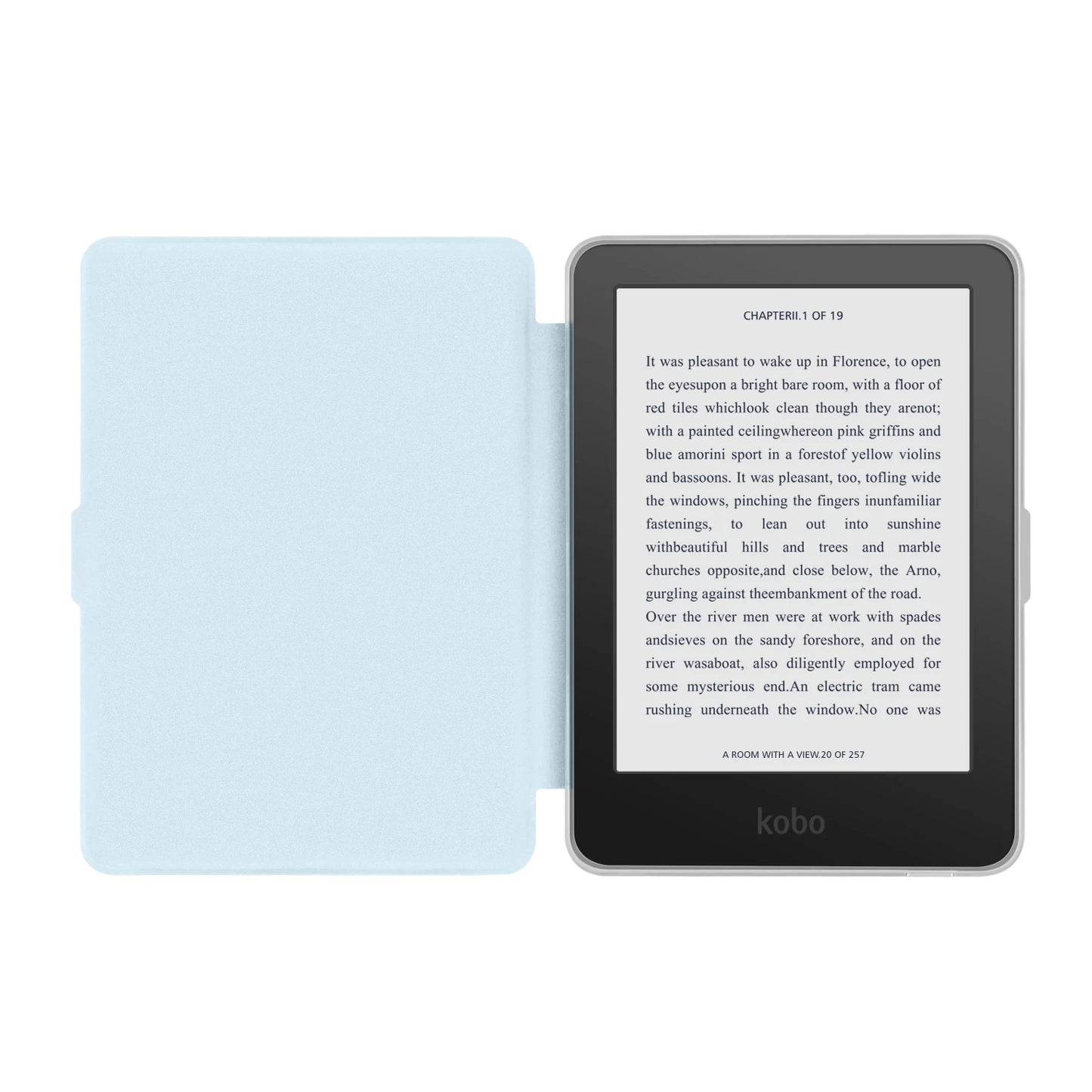 Kobo Clara 2E Case with Screen Protector — 6" Auto Sleep Leather Magnetic Cover & Transparent Acrylic Funda