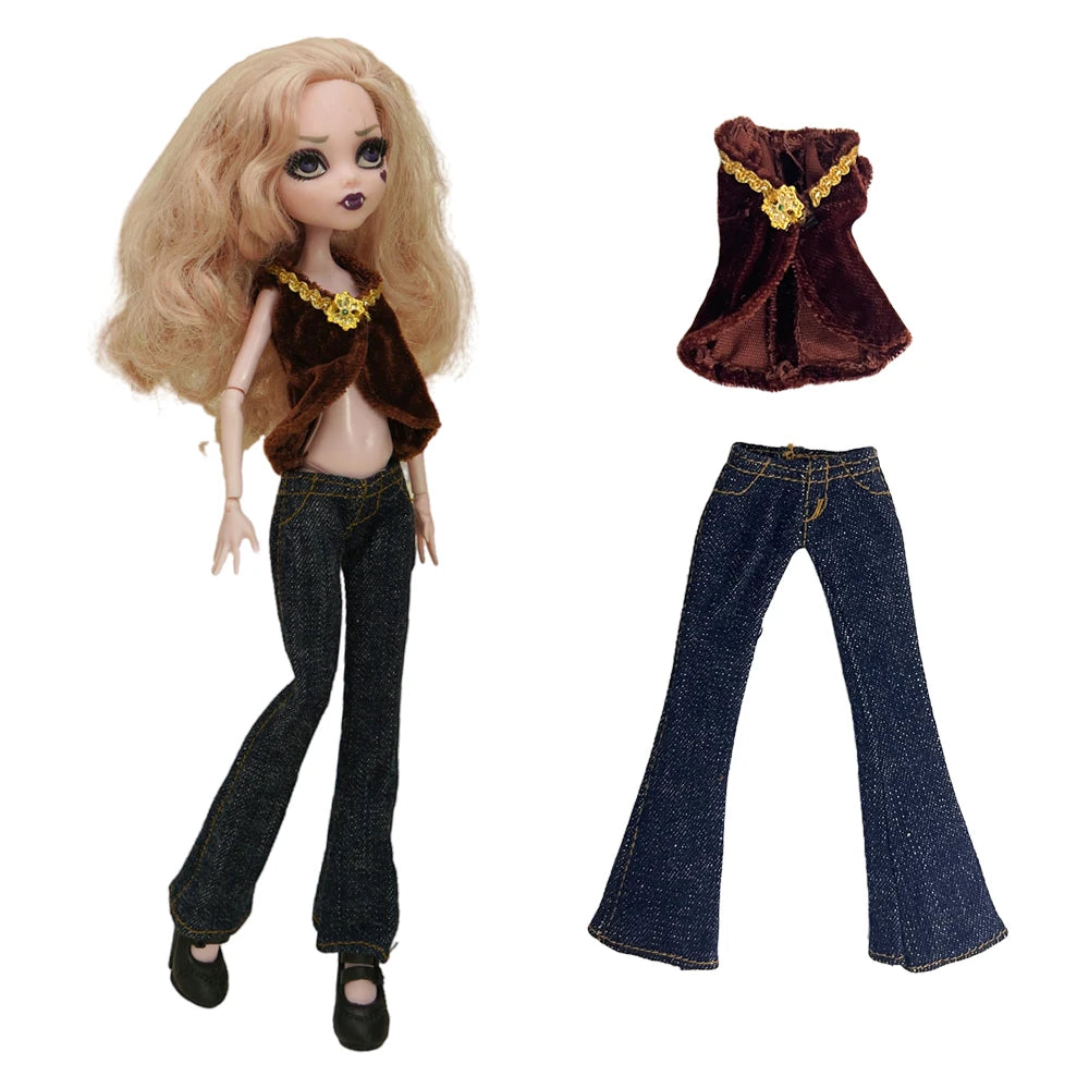11-Inch Doll Clothes for 1/6 Dolls – Casual Dress & Fashion Outfits for 27 CM Girls' Dolls, DIY Toy Clothing