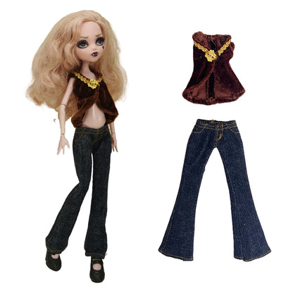 11-Inch Doll Clothes for 1/6 Dolls – Casual Dress & Fashion Outfits for 27 CM Girls' Dolls, DIY Toy Clothing