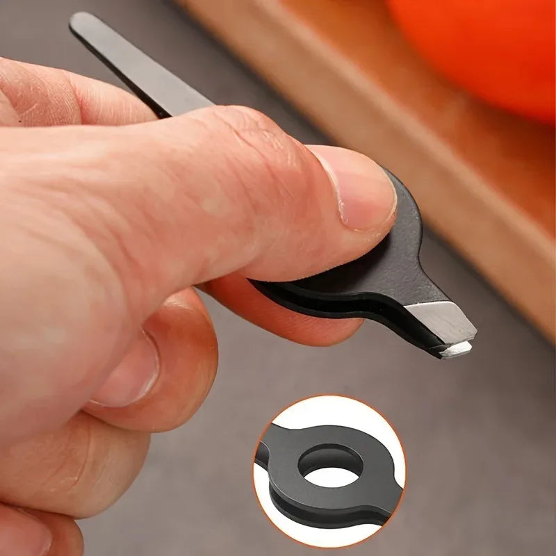 Pig Hair Slant Tweezer with Hollow Handle — Professional Eyebrow & Facial Hair Remover Beauty Tool