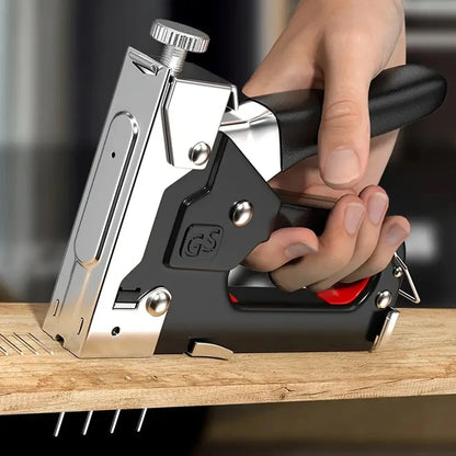 4-in-1 Nail & Staple Gun Kit — 4000 Staples, Multi-Purpose Tool for Wood, Fabric & DIY Home Repairs