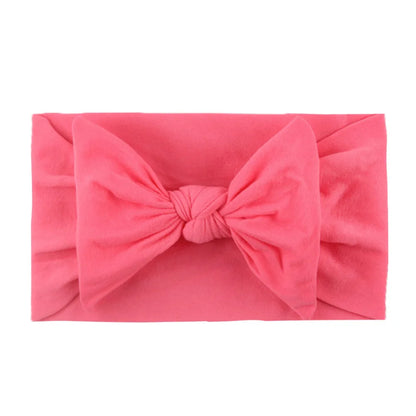 Baby Girls Rabbit Ear Bow Headband – Soft Knot Hairband for Newborns, Infants & Toddlers Photo Props