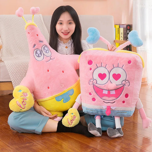 40cm Spongebob Squarepants Patrick Star Plush Toy – Pink Kawaii Cartoon Cosplay Doll, Birthday Gift for Kids, Girls & Boys