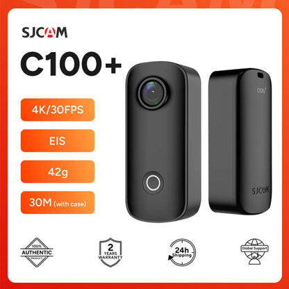 SJCAM C100 Plus 4K Waterproof Action Camera with WiFi and EIS for Sports, Bicycle, Helmet, and Motorcycle Use
