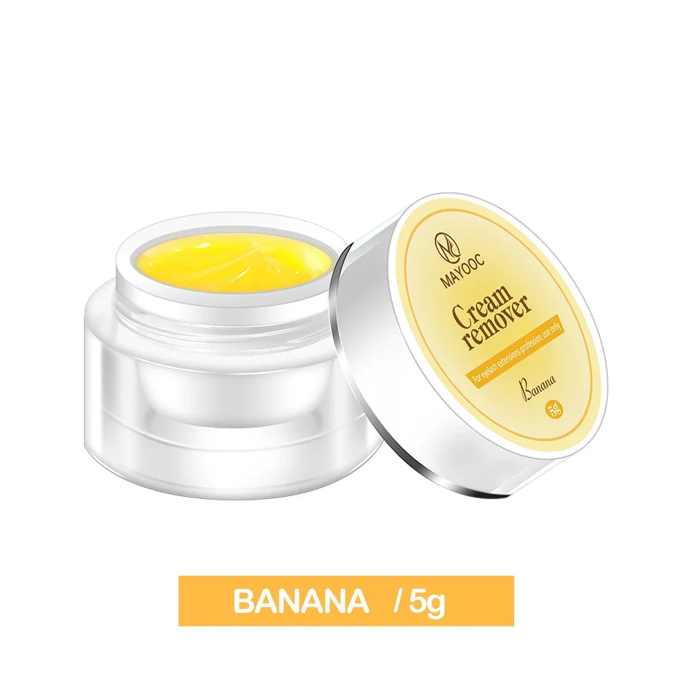 MAYOOC 5/15g Eyelash Glue Remover — Quick-Dry Transparent Cream for Professional Eyelash Extensions, Custom Logo Available