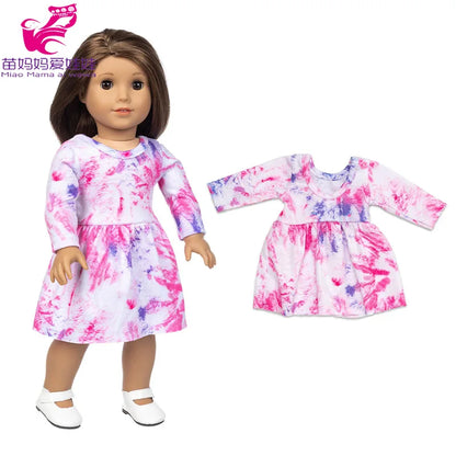18-Inch Girl Doll Clothes – Pink Coat & Office Dress Outfit, Baby Girl Doll Gift Toy