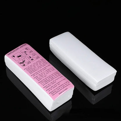 200/100PCS Nonwoven Wax Strips – High-Quality Hair Removal Paper for Body, Legs & Arms, Epilator Wax Paper Roll