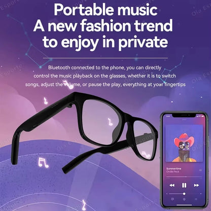 Lenovo AI Smart Glasses – 8K Camera Recording, Touch Control, Voice Assistant, Translation, Music & Wireless Bluetooth Smart Sunglasses