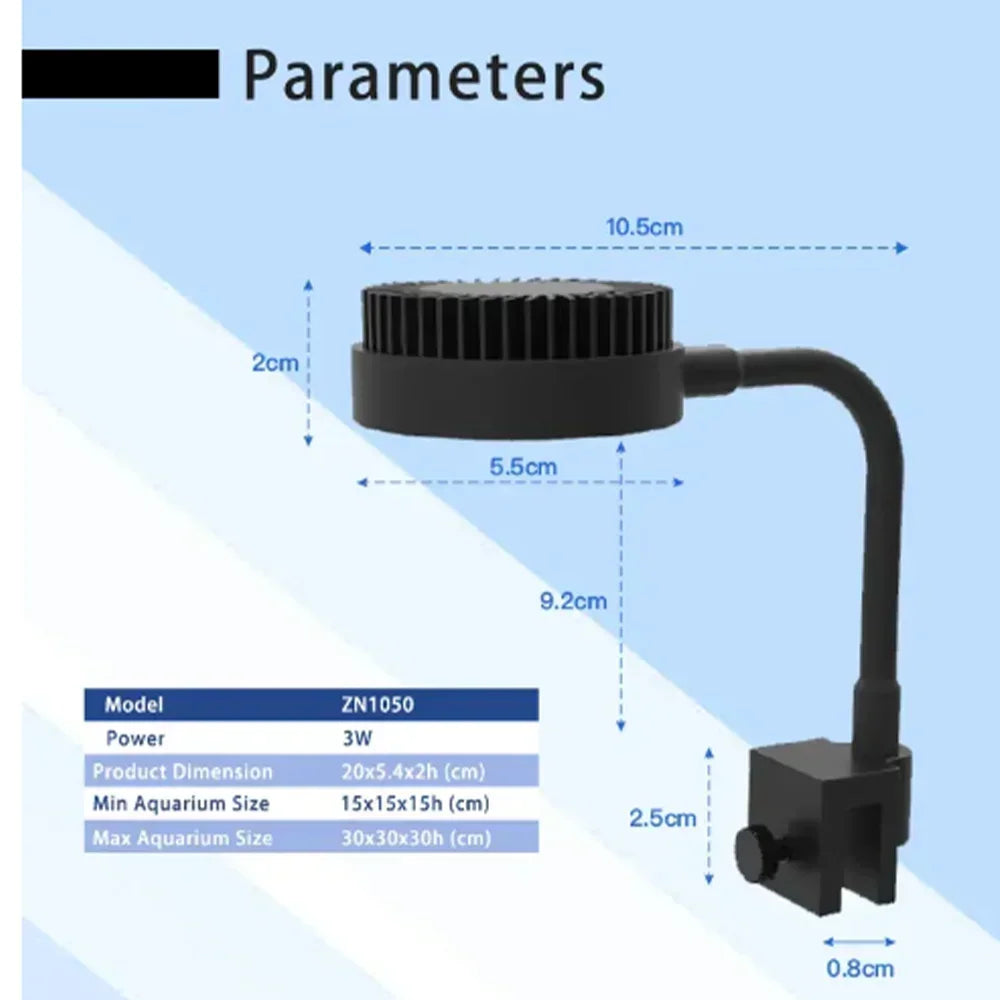 Zetlight M1 LED Aquarium Light – Full Spectrum Nano LED Lamp for Saltwater Marine Fish Tanks, Coral Reefs & Plants