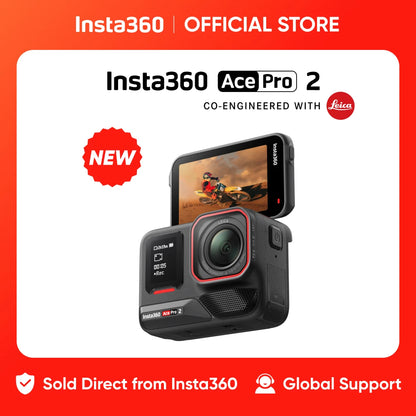 Insta360 Ace Pro 2 – 8K Waterproof Action Camera Co-Engineered with Leica, 1/1.3" Sensor, Dual AI Chip, Superior Low Light Performance