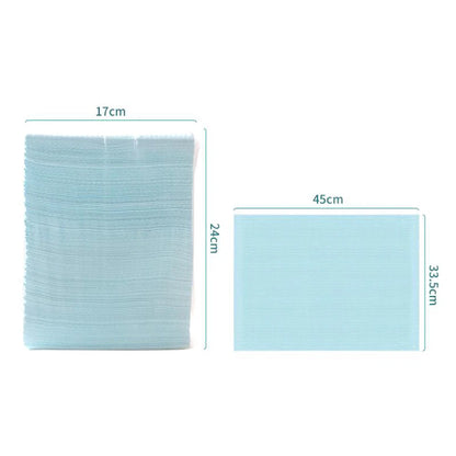 125PCS Disposable Tattoo & Nail Table Covers – Waterproof Cotton Plush Paper Pad for DIY Nail Art & Beauty Tools