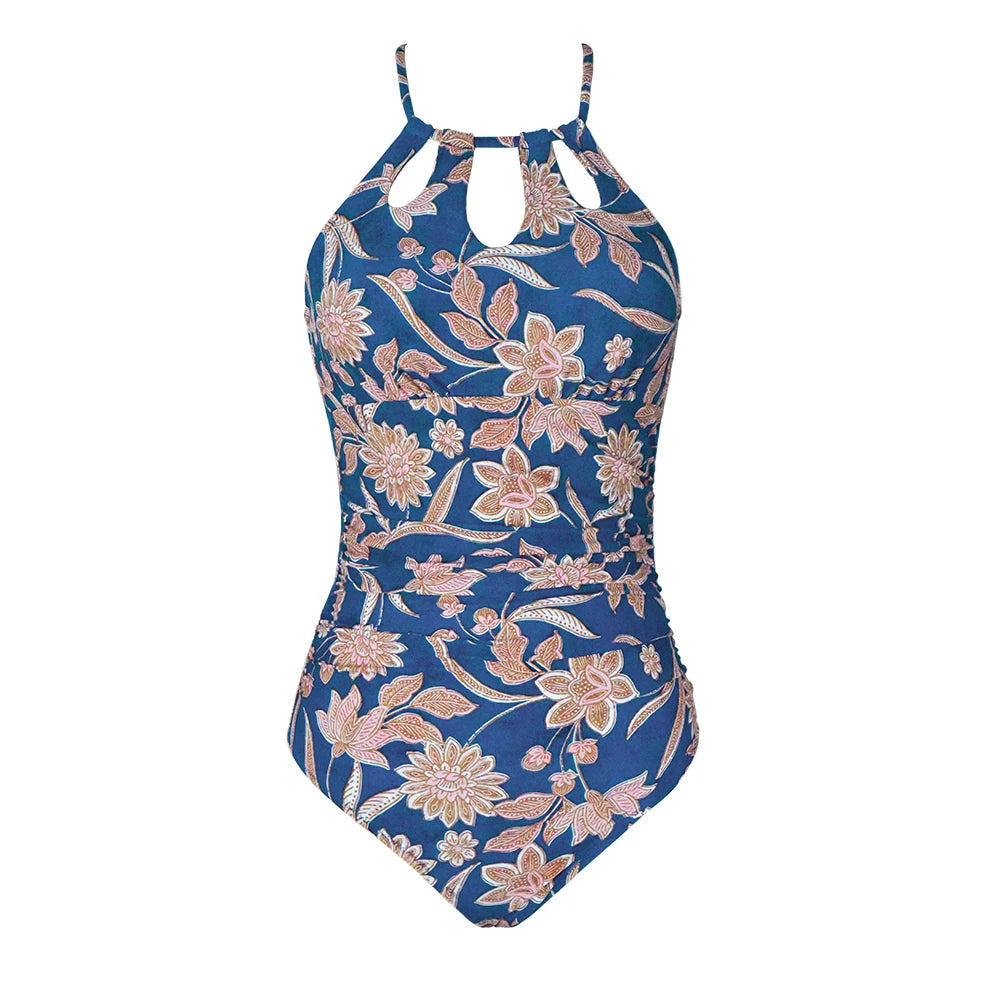 CUPSHE Lace-Up Back One-Piece Swimsuit – Sexy Cut-Out Backless Monokini Swimwear for Women, 2023 Beach & Bathing Suit
