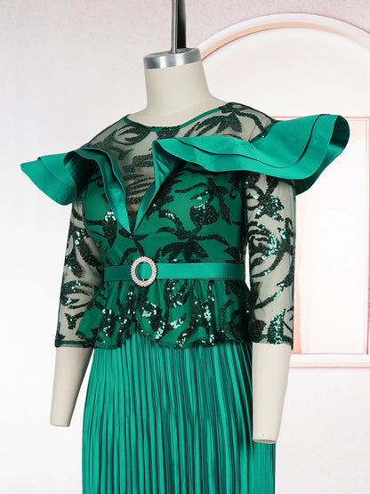 Plus Size African Party Dress - 2026 Dashiki Ankara Wedding Evening Maxi Gown