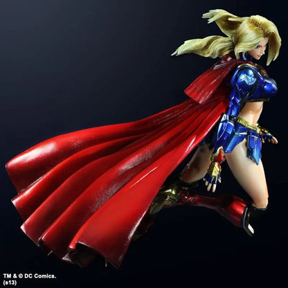 25cm Justice League Play Arts Kai Supergirl Figure – PVC Highly Articulated Anime Collectible Toy for Desktop Decor & Gift