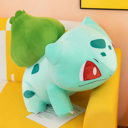 45cm Pokemon Bulbasaur Plush Toy – Soft Stuffed Anime Doll & Kawaii Throw Pillow, Birthday Gift for Boys & Girls