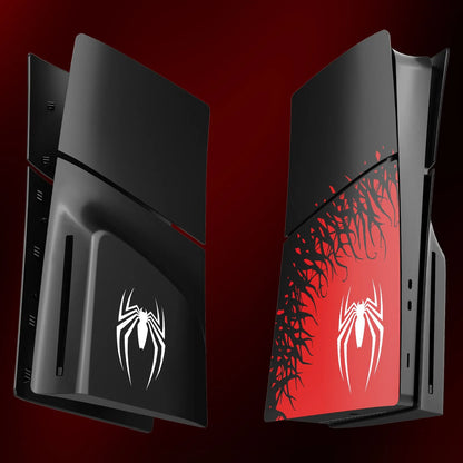 Custom Replacement Faceplates for PS5 Slim Disc Edition Console - Premium ABS Hard Case Front and Back Panels