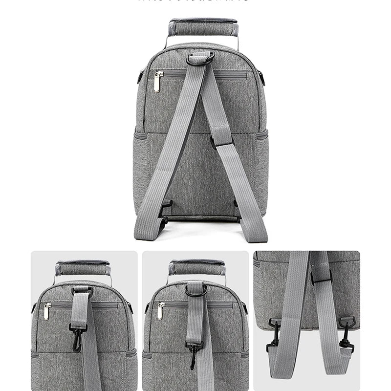 Folding Large-Capacity Breast Milk Storage Backpack – Portable Crib Bed, Mommy Outing Bag with Insulation for Baby