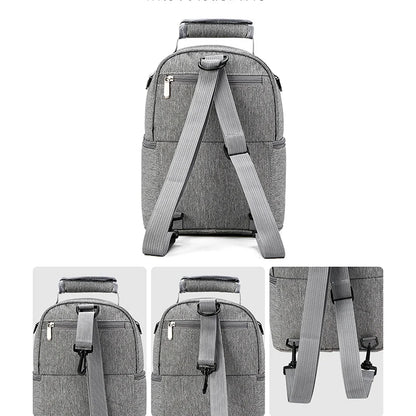 Folding Large-Capacity Breast Milk Storage Backpack – Portable Crib Bed, Mommy Outing Bag with Insulation for Baby