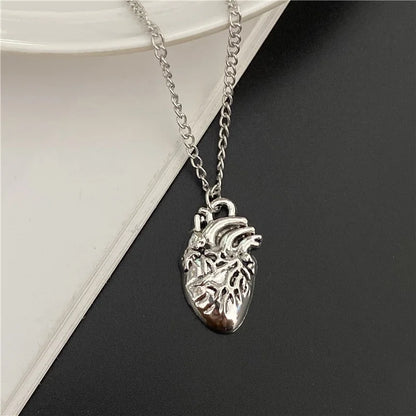 Punk Gothic Big Cross Pendant Necklace – Irregular Clavicle Chain Aesthetic Jewelry for Women & Men