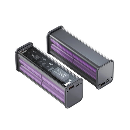 Professional 22.5W DIY Battery Charger Case – PD Fast Charging Box for 8PCS 18650 Polymer 20000mAh Battery