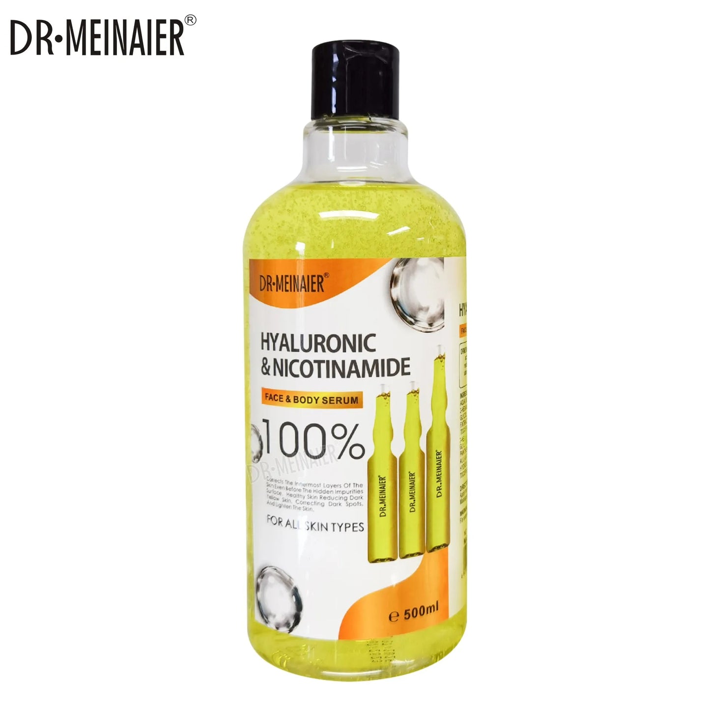 500ml AHA Moisturizing Face & Body Serum - Hydrating, Brightening & Firming Skin Care for Women & Men