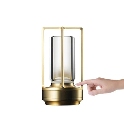 Wireless LED Table Lamp – Rechargeable Touch Sensor Night Light for Restaurant, Hotel & Bedroom Decor