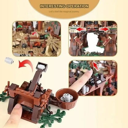 MINISO Ewoks Village Building Block Set – 1990pcs Creative Construction Toy Gift for Kids
