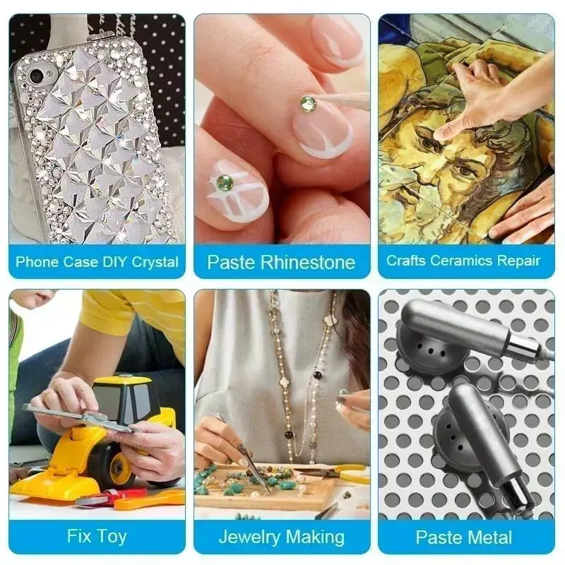 E6000 Craft Glue - Strong Adhesive for Rhinestones, Jewelry, Clothing & DIY Crafts
