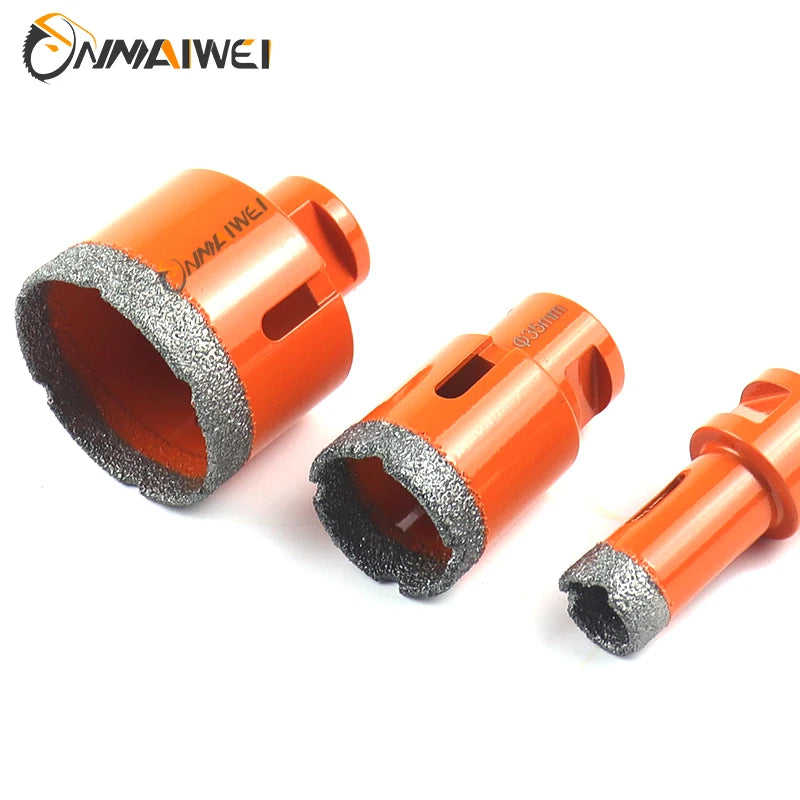 Diamond Brazed Dry Core Drill Bit 6–100mm Hole Saw (1pc) — For Porcelain Tile, Marble, Glass & Granite Cutting