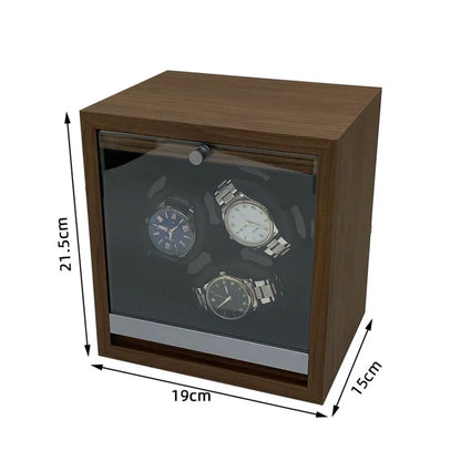 FRUCASE Watch Winder – Automatic 3-Watch Rotating Storage Case with 2 Modes & Memory Cotton
