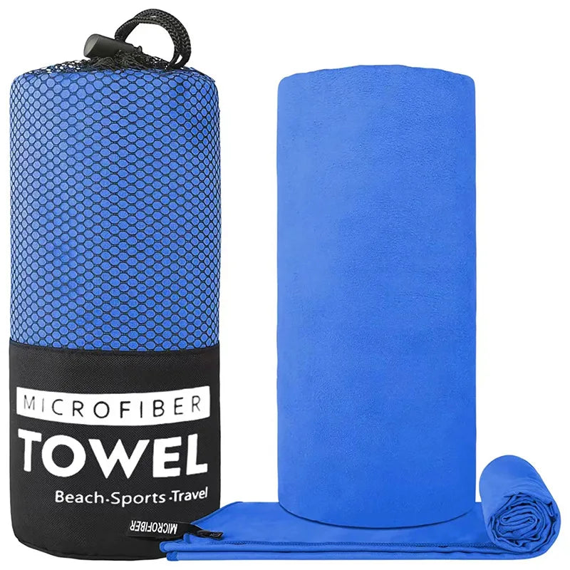 Quick Dry Microfiber Travel Towel – Ultra Absorbent, Super Soft & Compact Sports/Camping Towel for Outdoor Use (1pc)