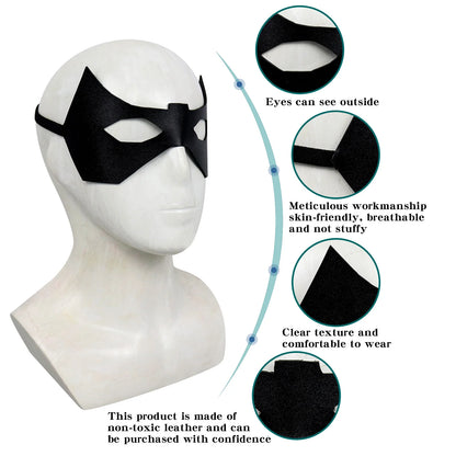 Bulex Nightwing Cosplay Costume – Adult Bat Superhero Outfit with Eye Mask for Halloween & Masquerade