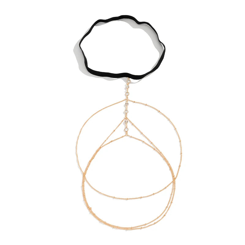 2024 Women’s Bohemian Thigh Chain – Double-Layer Star Body Chain Fashion Metal Leg Jewelry