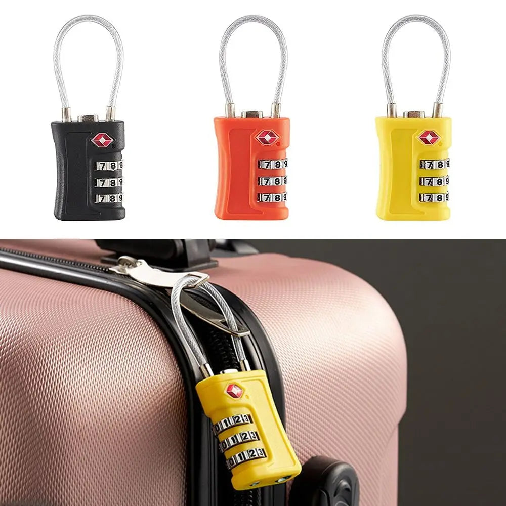 New TSA Customs Colorful Code Lock: Travel Luggage Password Changeable Padlock - Contrast Design for Cabinet, Locker Security