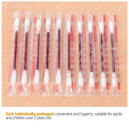 10/20/50/100-Piece Disposable Iodine Cotton Swabs – Medical Antiseptic Sticks for First Aid, Wound Care, and Outdoor Emergency Kits