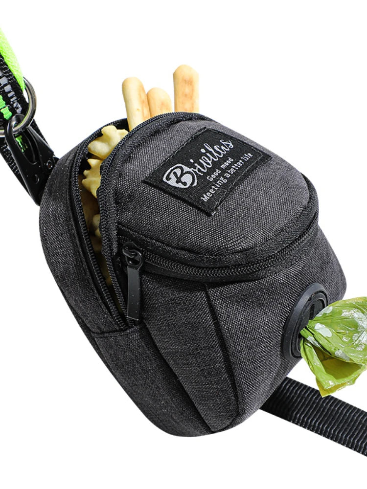 Pet Dog Treat Pouch & Poop Dispenser - Portable Multifunctional Training Bag, Durable Outdoor Travel Dog Accessories