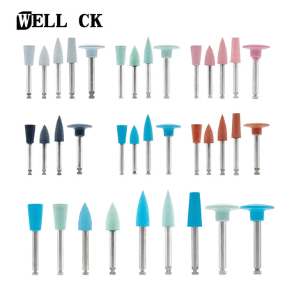 WELLCK Dental Silicone Grinding Heads – 12/10pcs Teeth Polisher for Low-Speed Dental Tools & Lab Use