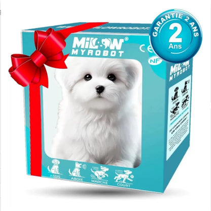 Cute Plush Robot Puppy Toy - Interactive Walking, Barking & Tail Wagging Plush for Kids (No Battery)