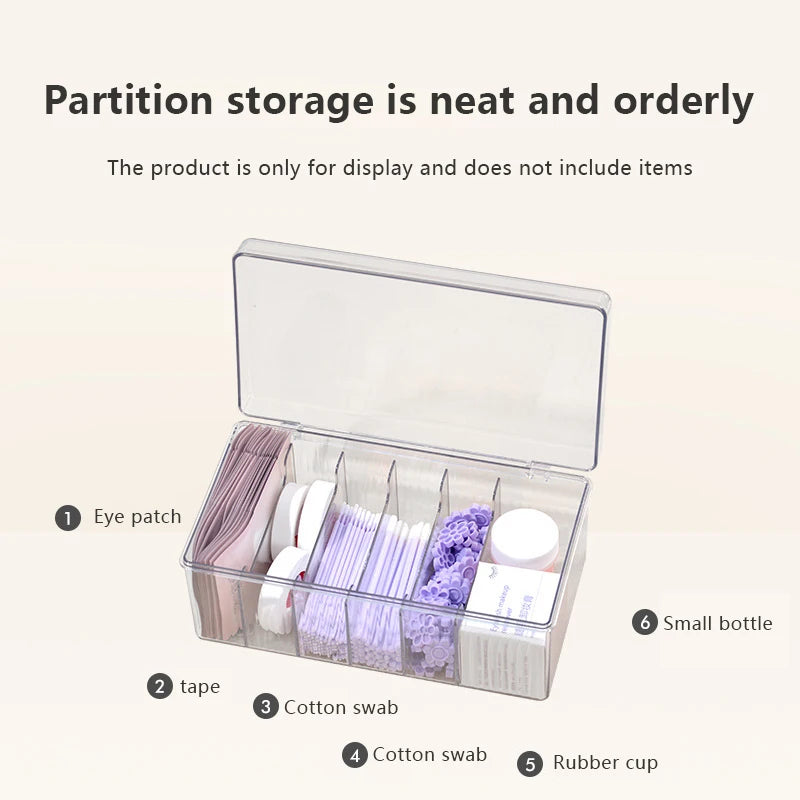 Large Capacity Eyelash Tool Storage Box: Extension Tweezer Case for Cosmetic Makeup Tools - Essential Lash Accessories Organizer