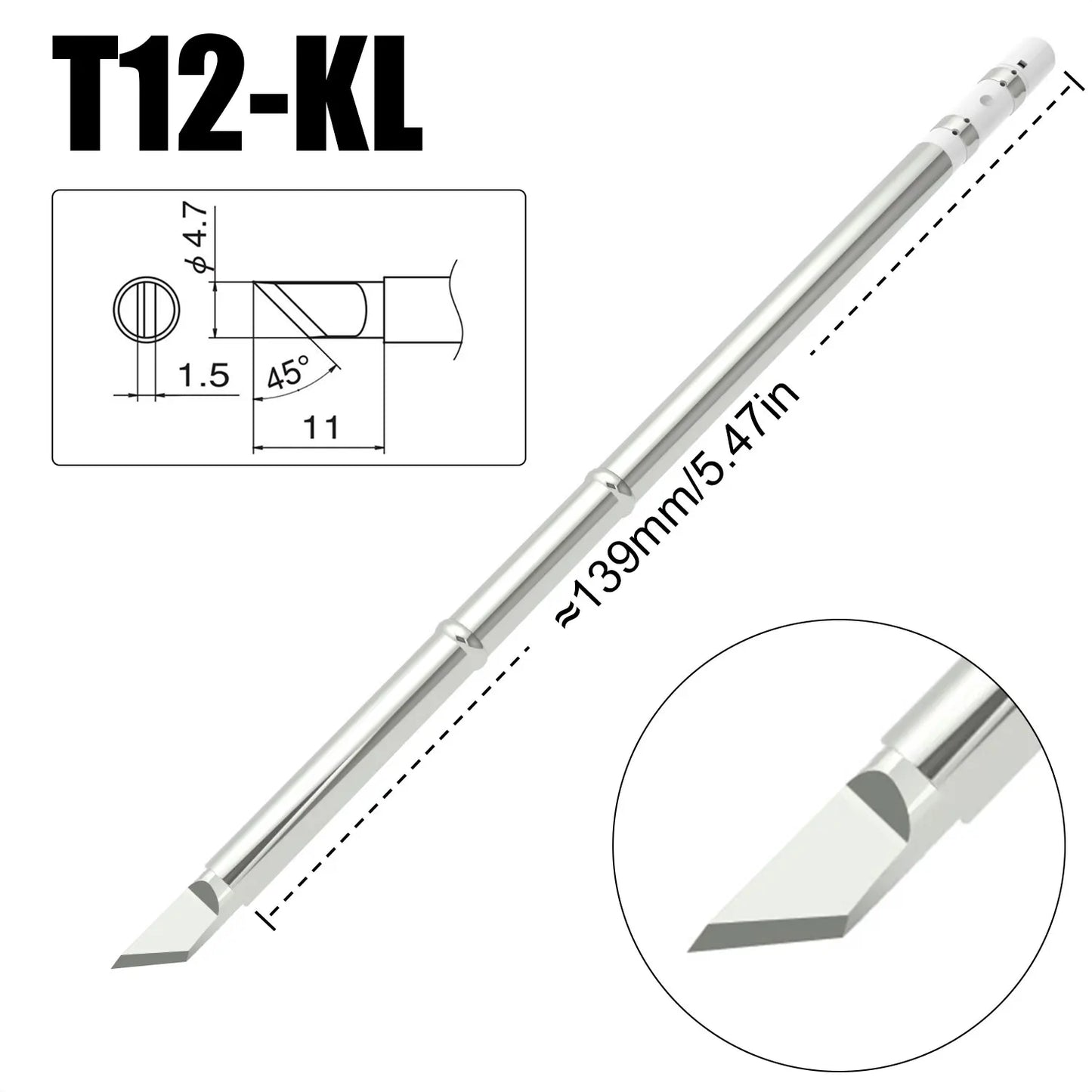 T12 Soldering Iron Tips - Universal Replacement Tips for Hakko FX951 FX-950 Welding Stations