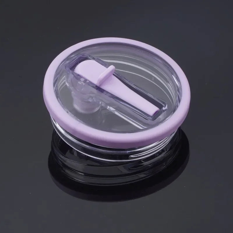 Spill-Proof 40oz Cup Lid for Stanley – Eco-Friendly Replacement with Spiral Straw Cover Accessory