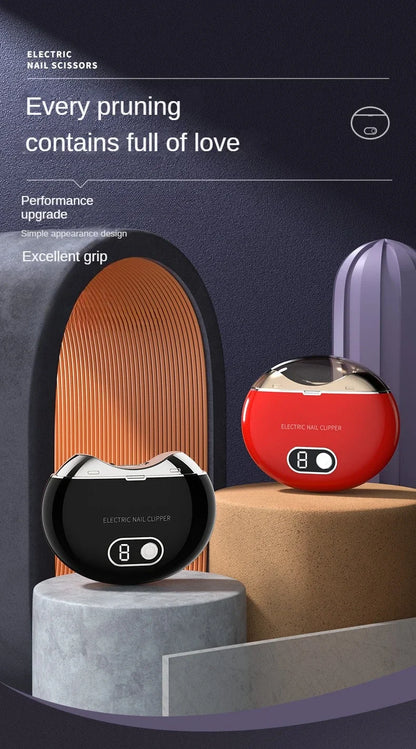 Electric Nail Clipper & Grinder – Rechargeable 3-Speed Nail Cutter, Low Noise, Safe & Easy Operation for Adults, Kids, and Nursing Care