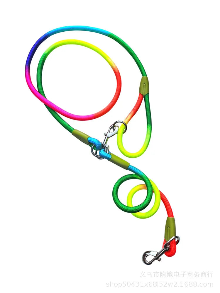 Reflective Nylon Dog Leash – Hands-Free Running & Walking Rope Lead for Small to Large Dogs