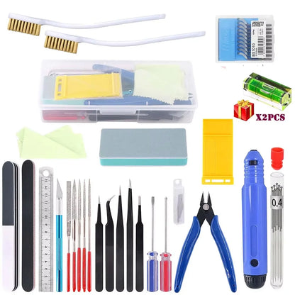 3D Printer Tool Kit – Electronic Wire Pliers, Trimming Knife, Scraper, Deburring Cutter & Tweezers Set