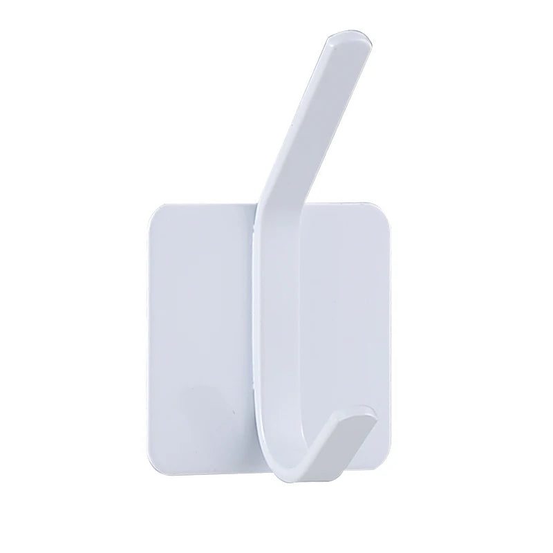 Self-Adhesive Wall Hooks – Multi-Purpose Towel, Coat, Robe, Key, and Bag Hangers for Bathroom, Kitchen, and Home Organization