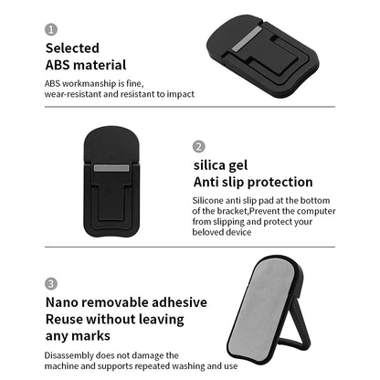 Mini Portable Laptop Stand - Foldable Leg Holder for MacBook, Huawei, Samsung, Xiaomi, Dell, ASUS, HP, and Toshiba Notebooks