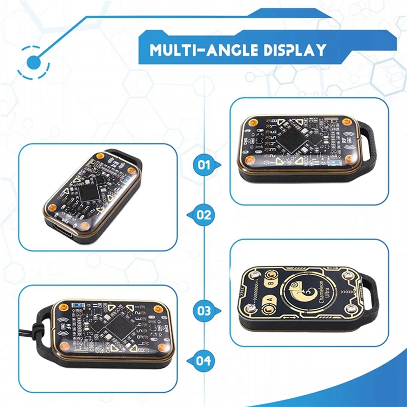 Chameleon Ultra Smart Card Emulator & RFID Key Reader – 125KHz & 13.56MHz NFC Card Duplicator with CUID Keychain