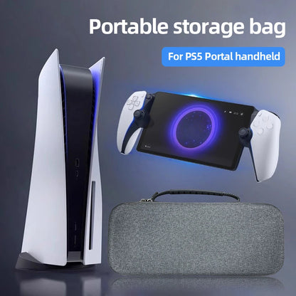 Sony PS5 PlayStation Portal Carrying Case – Shockproof Protective Travel Storage Bag for PS Portal Accessories