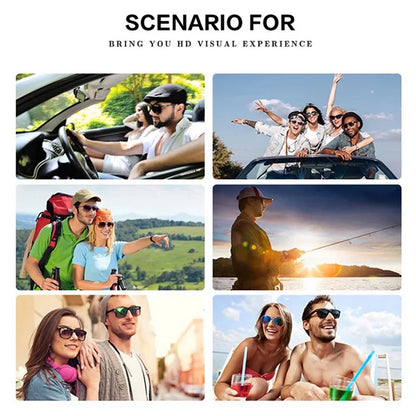 CATERSIDE Retro Polarized Sunglasses – Ultralight TR90 Frame Polygon Style for Men & Women, High-Quality Travel Eyewear