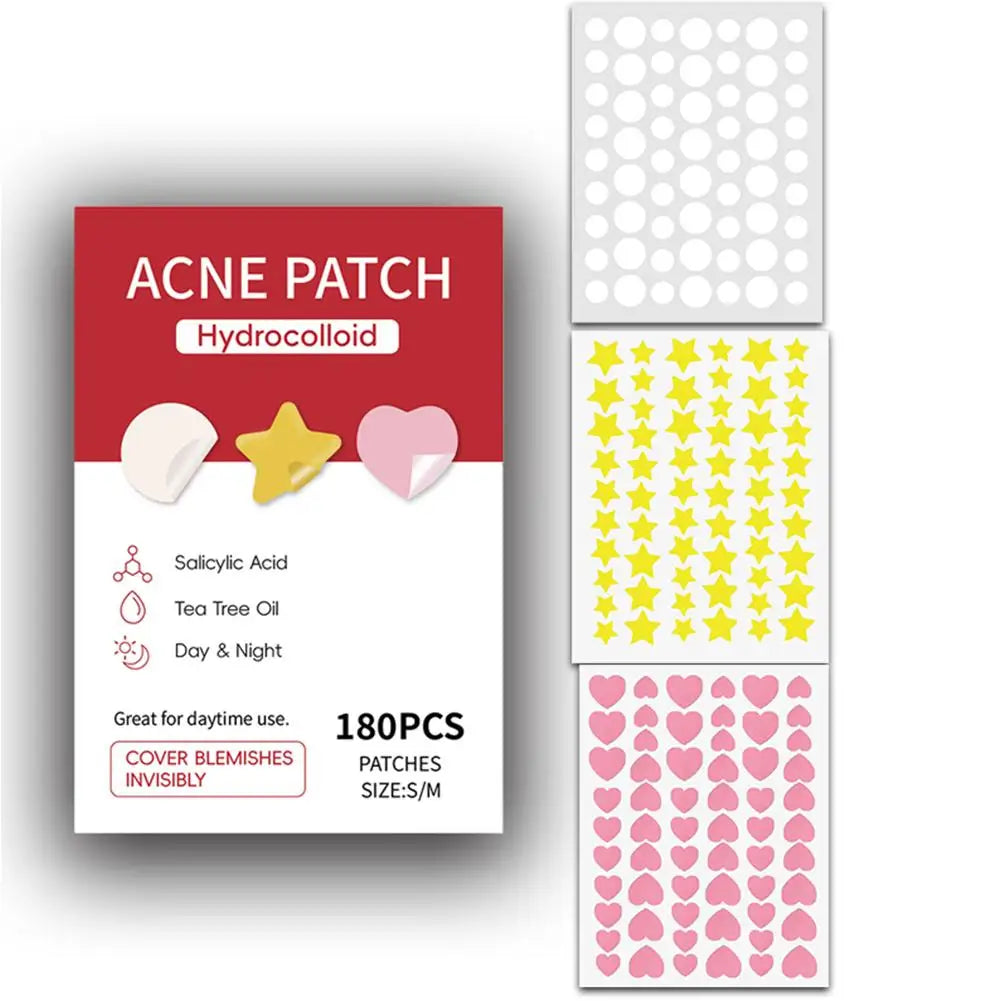 360PCS Colorful Invisible Pimple Removal Hydrocolloid Patches – Anti-Acne Spot Concealer Beauty Repair Stickers